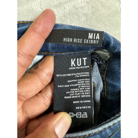 Kut from The Kloth Mia Mid Rise Slim Fit Skinny Pants Jeans Women’s Size 10 - Picture 5 of 6